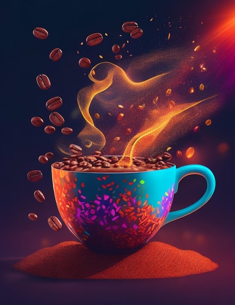 magic coffee illustration