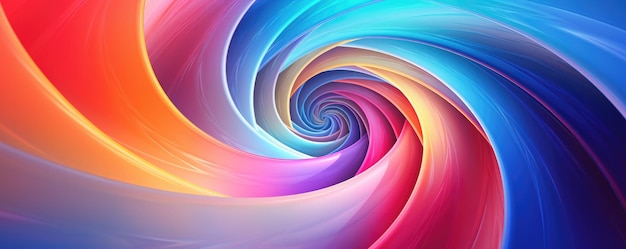 Magic and colorful spiral space and universe abstract wallpaper Generative Ai