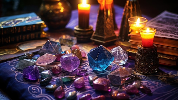 magic crystals and divination cards books