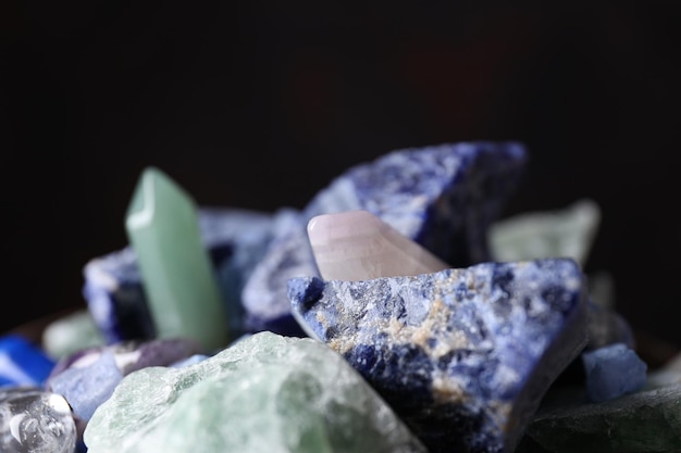 Magic crystals spiritual esoteric practice for meditation and relax