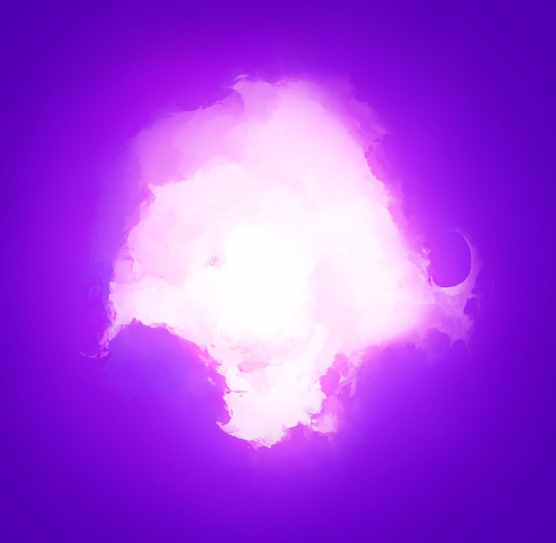 Magic flash on purple background