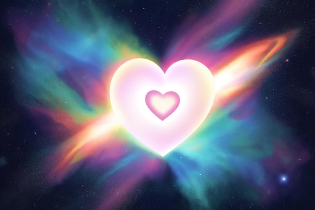 A magic galactic heart