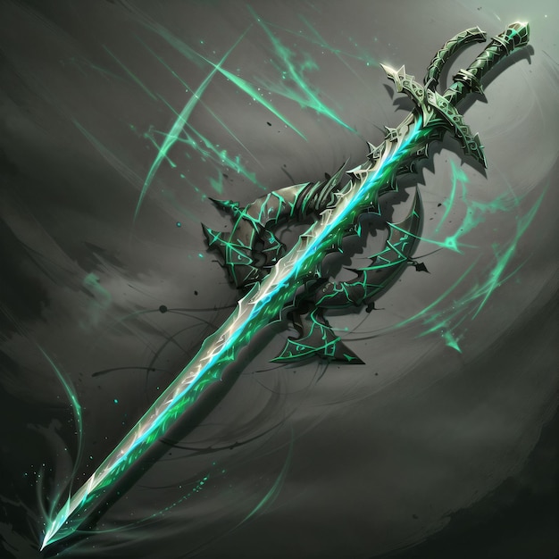 Волшебный зеленый меч
