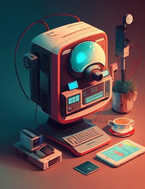 magic Internet tecnology illustration