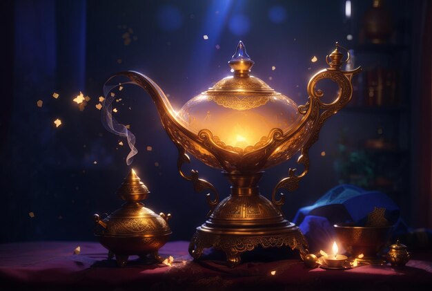 A magic lamp its beautiful lamp in world