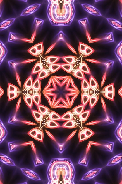 Magic mystic mandala Esoteric geometric fractal Kaleidoscopic background