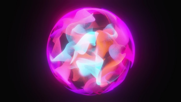 Магическая сфера частиц, созданная компьютером