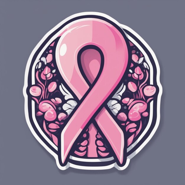 magic pink ribbon breast cancer woman