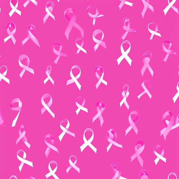 Photo magic pink ribbon breast cancer woman