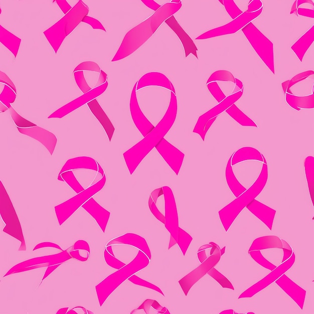 magic pink ribbon breast cancer woman