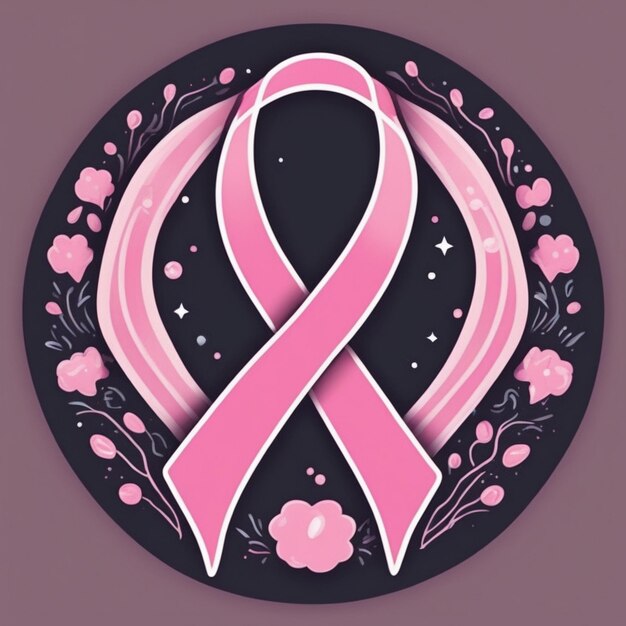 magic pink ribbon breast cancer woman