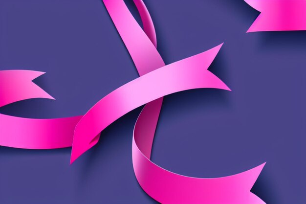 magic pink ribbon breast cancer woman