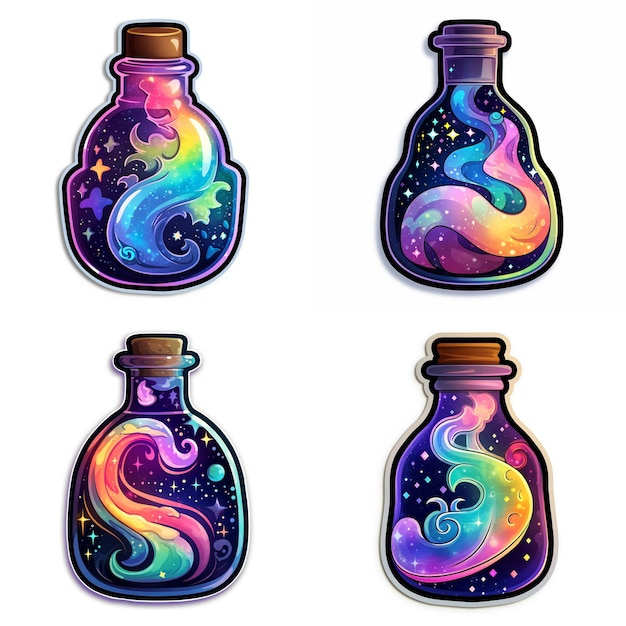 magic potion bottle sticker