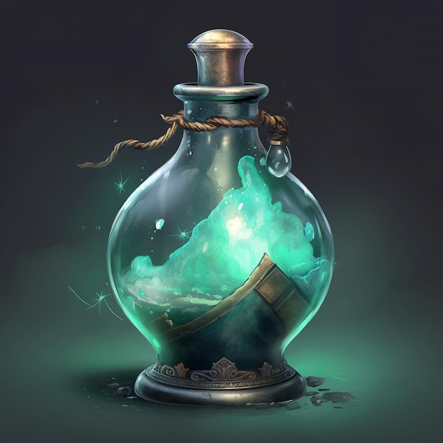 a magic potion flask