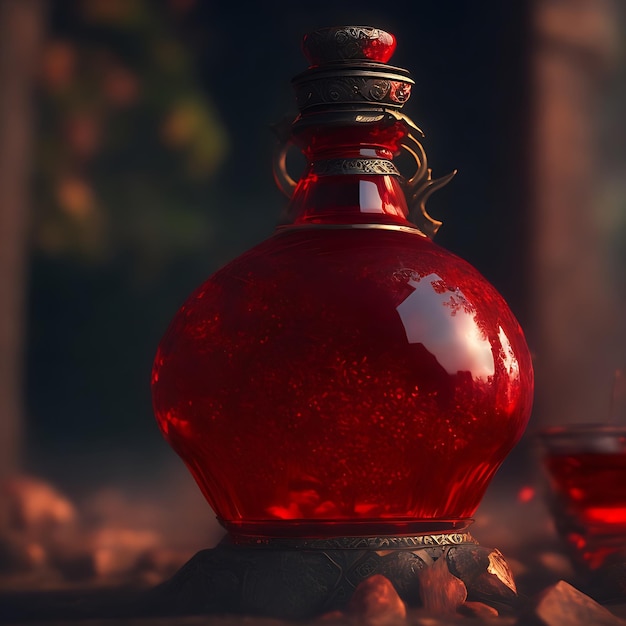 A Magic Potion intricately detailed rendered in 3d generative ai