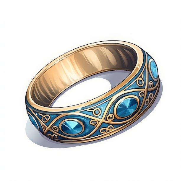 magic ring isolated cartoon