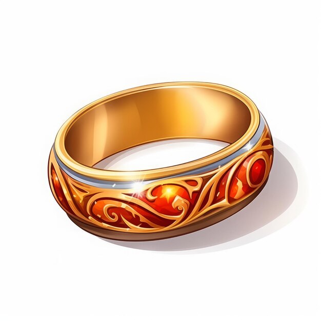 magic ring isolated cartoon