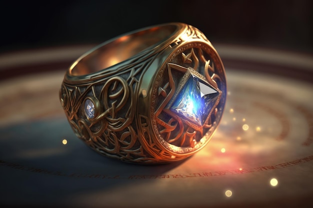 Magic ring ring with mystical powers AI