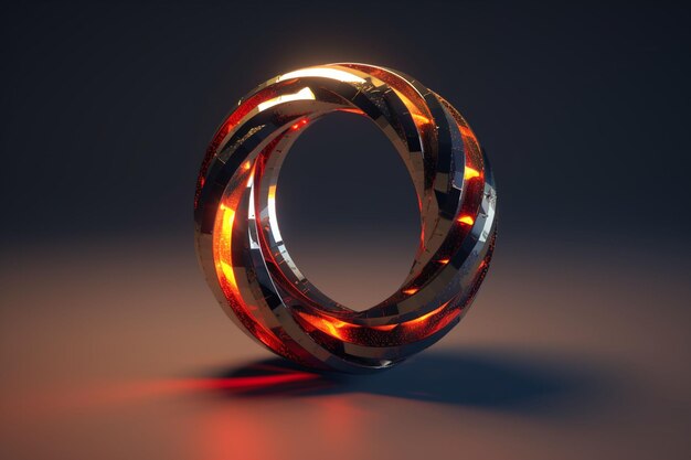 Photo magic ring with electricity around dungeons and dragons style