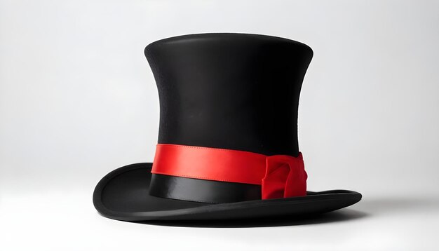 Magic show prop with hat and wand on white background 4