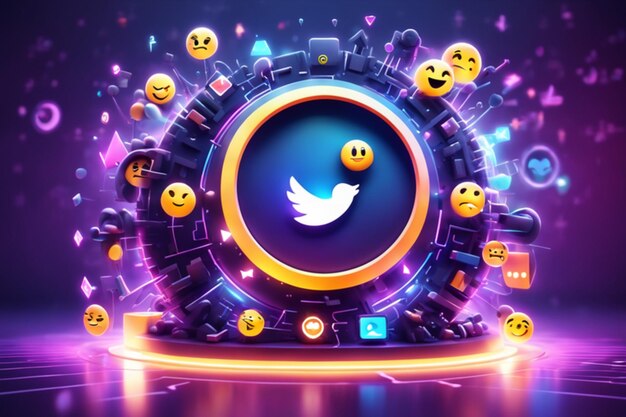 Magic social media background