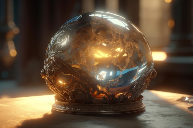 Magic stone ball glass Generate Ai