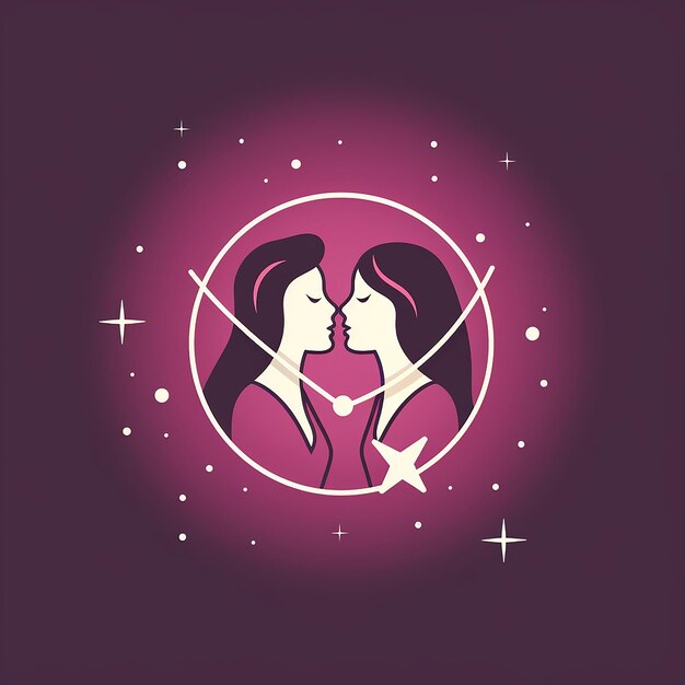 Foto magic_wand_kiss_modern_line_icon_vector_line