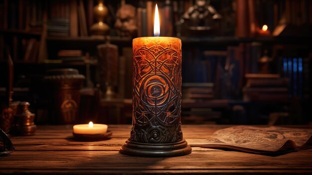 Magic witch candle