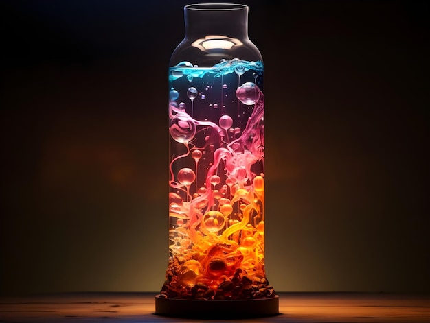 Magical Colors of Lava Lamp Digital Art Design with Colorful Gradients and Colorful Hues