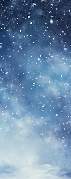 Magical dramatic snow theme winter background