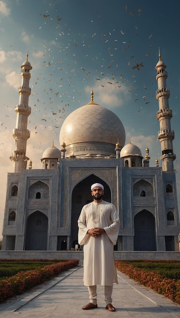 이드 무바라크 (Eid Mubarak) 의 마법은 모스크 등과 함께 스타일리즘으로 표현됩니다.