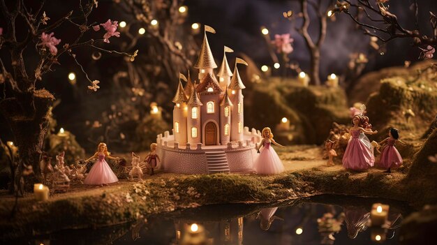 Magical Fairy Tale AIGenerated Enchanting Background