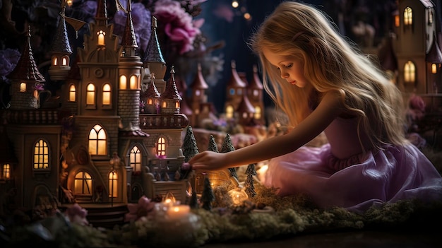 Magical Fairy Tale AIGenerated Enchanting Background