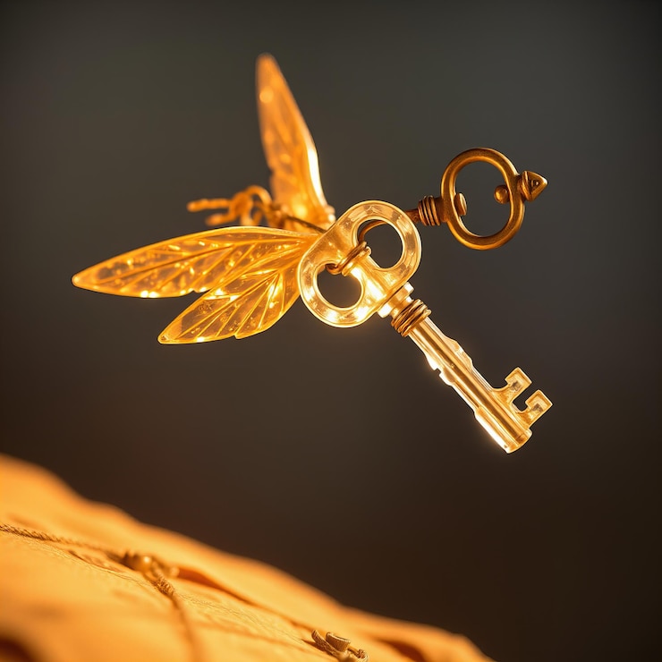 Photo magical flying key