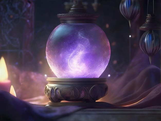 A magical jar background