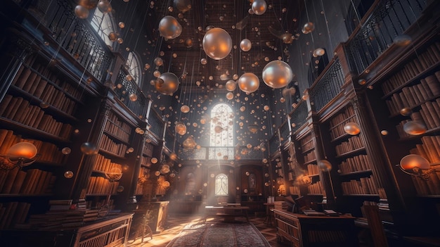 A Magical Library for Book Lovers