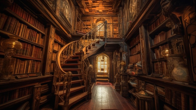 A Magical Library for Book Lovers