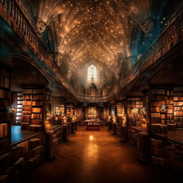 A Magical Library for Book Lovers