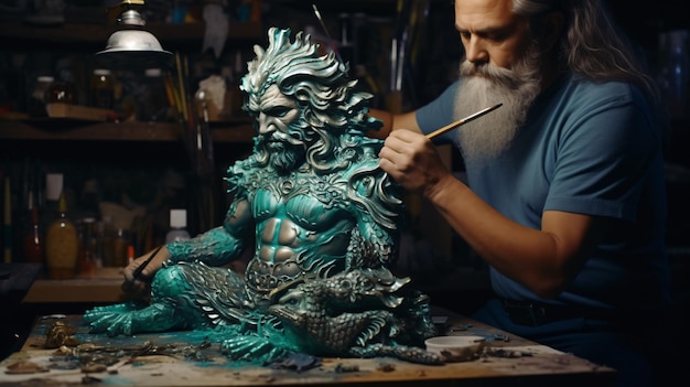 Magical Metallic TimeLapse of the Mythological King