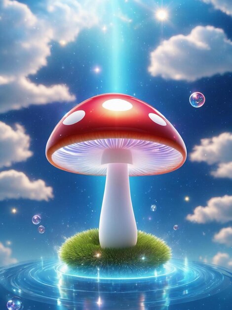 Photo magical mushroom