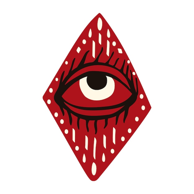 A magical mystical symbol with an allseeing eye