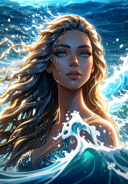 magical ocean goddess