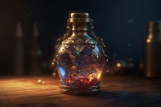 Magical potion gemstone Generate AI