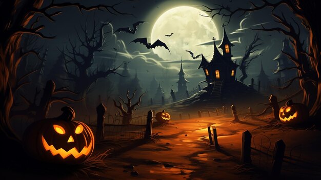 Magical Pumpkin Illustration Design