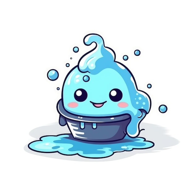 Photo magical slime hero sticker