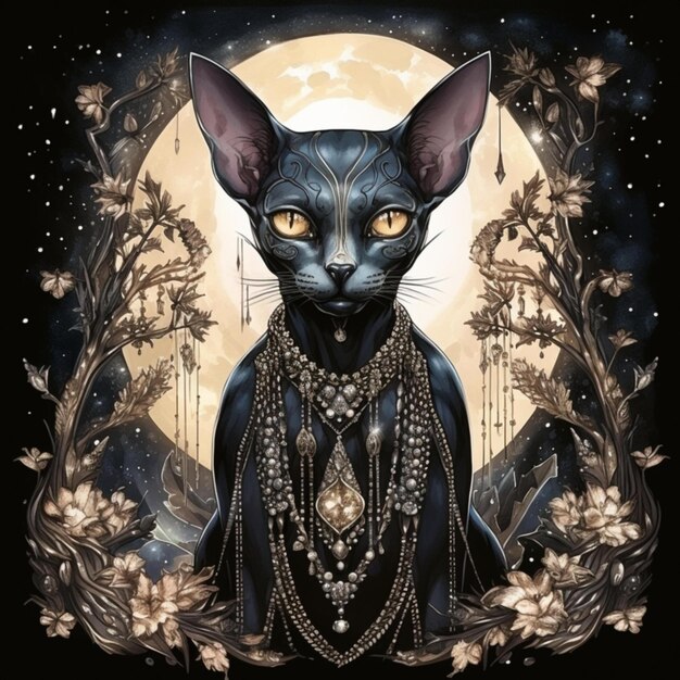 Magical Sphynx cat