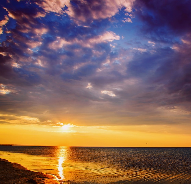 黒海に沈む夕日