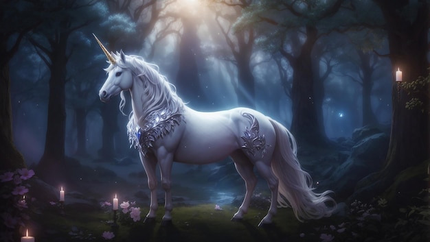 Magical Unicorn Portrait