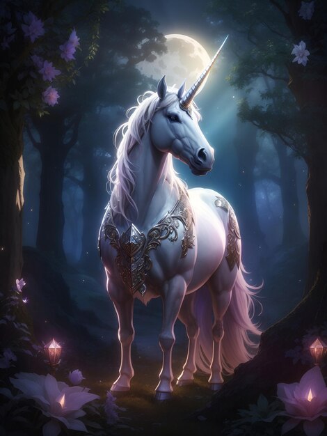 Magical Unicorn Portrait