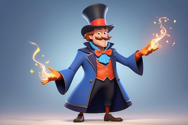 Magician Cartoon Character Illustration